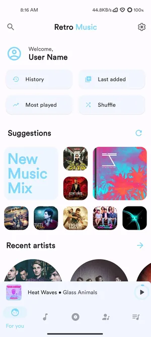 Metro  A music player for Android